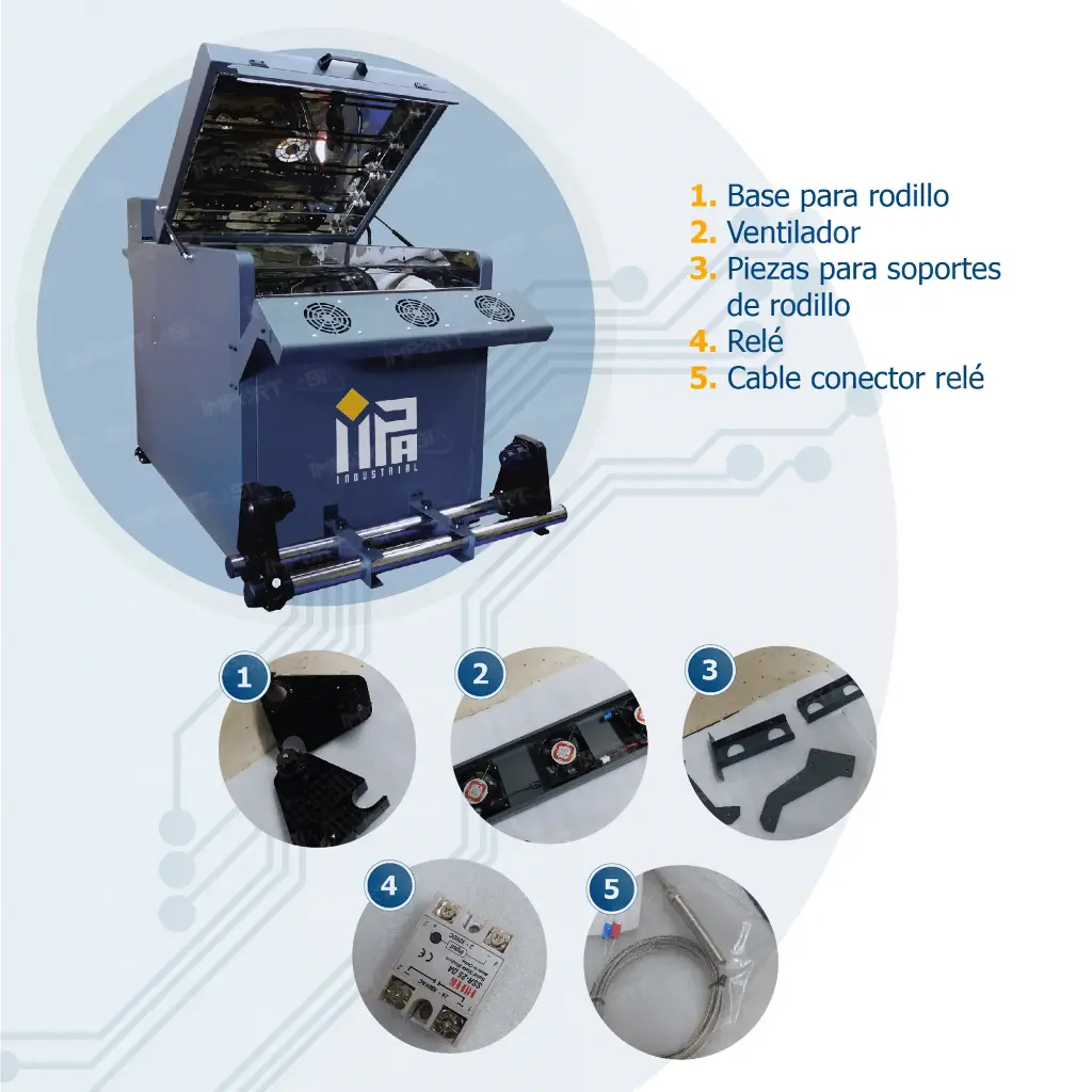 Horno agitador polvo poliamida DTF CT700H 