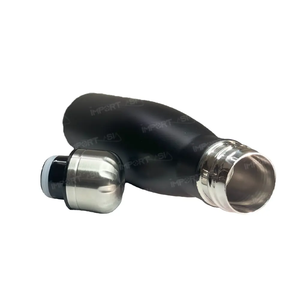 Termo tipo bala metálico negro para grabado laser fibra 500ml 