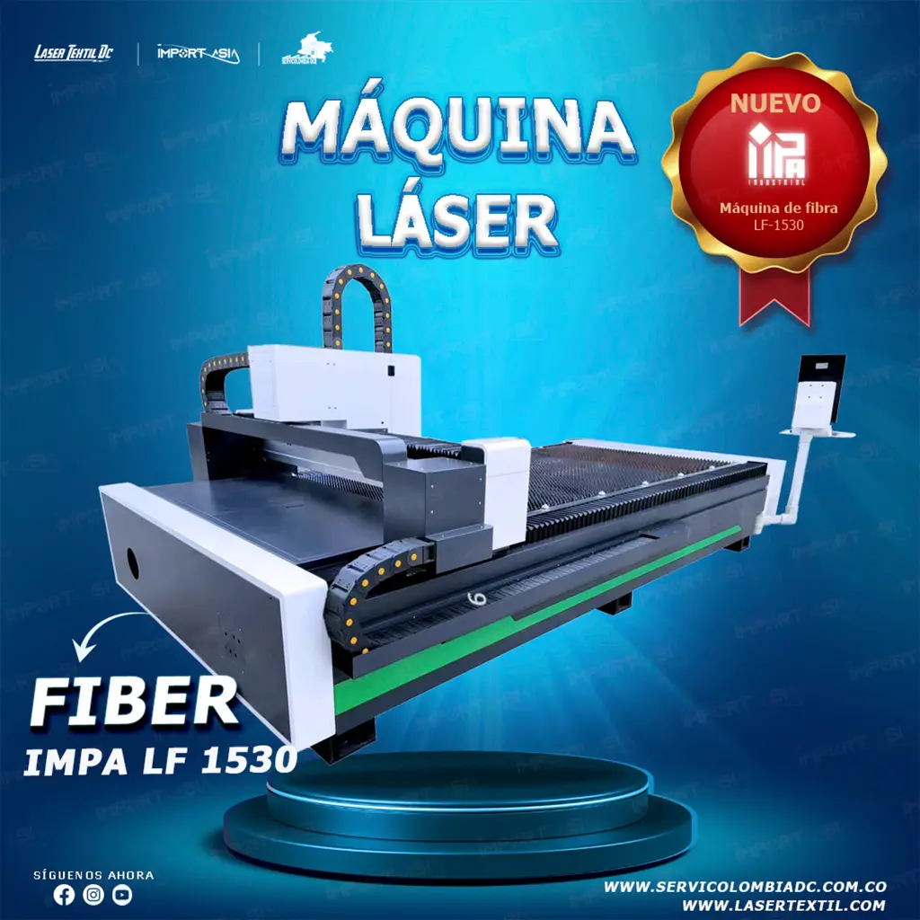 Máquina de corte láser fibra para metales IMPA FL1530