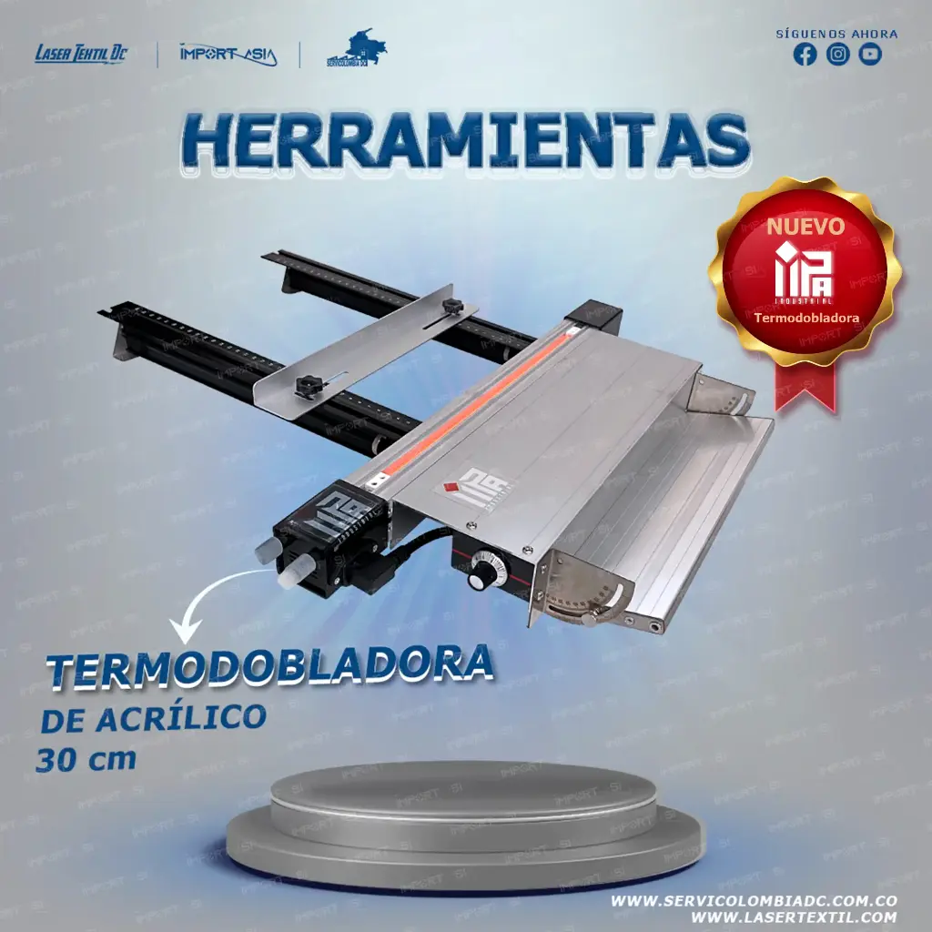 Termodobladora de acrílico 300 mm