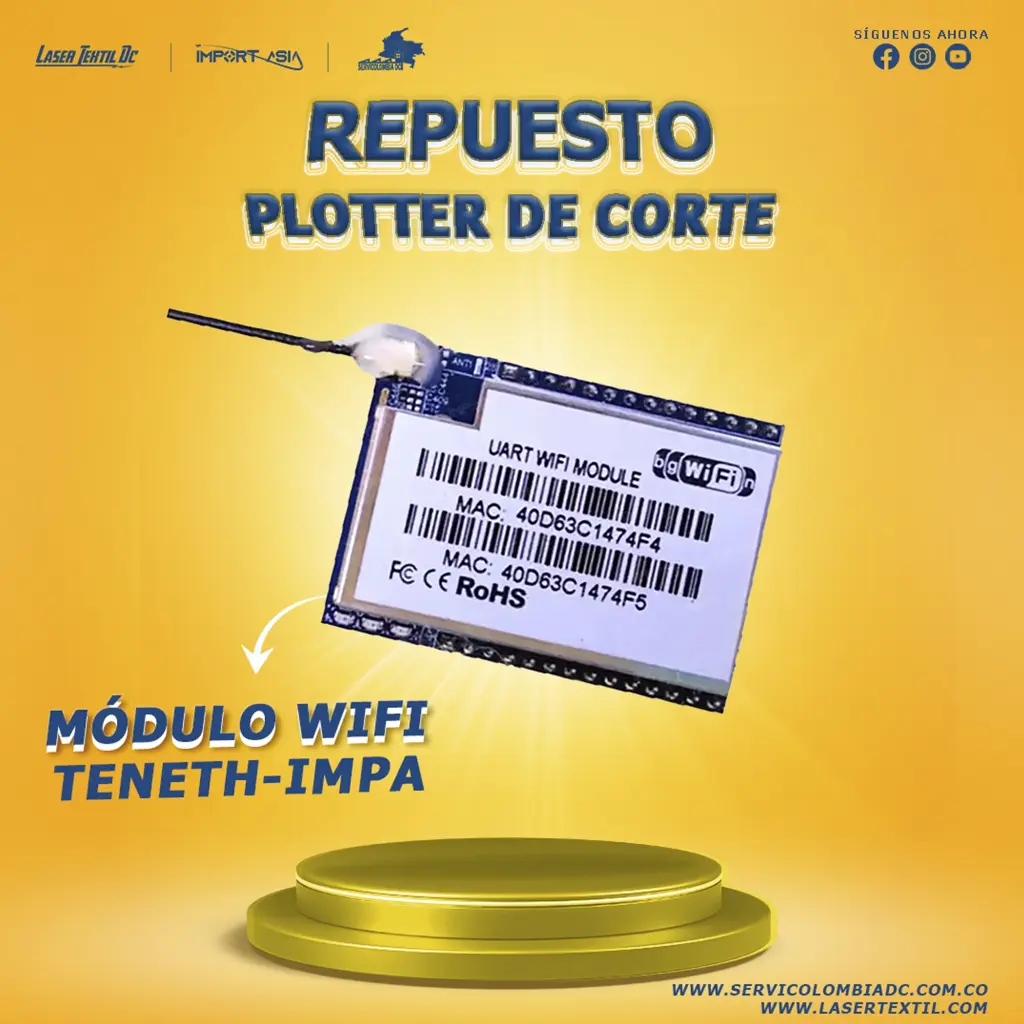 Modulo WIFI para plotter de corte Teneth 
