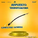 Conector hembra termofijadora 