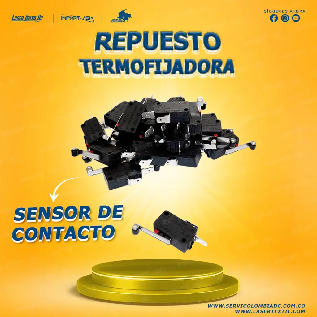 Interruptor límite de proximidad termofijadora