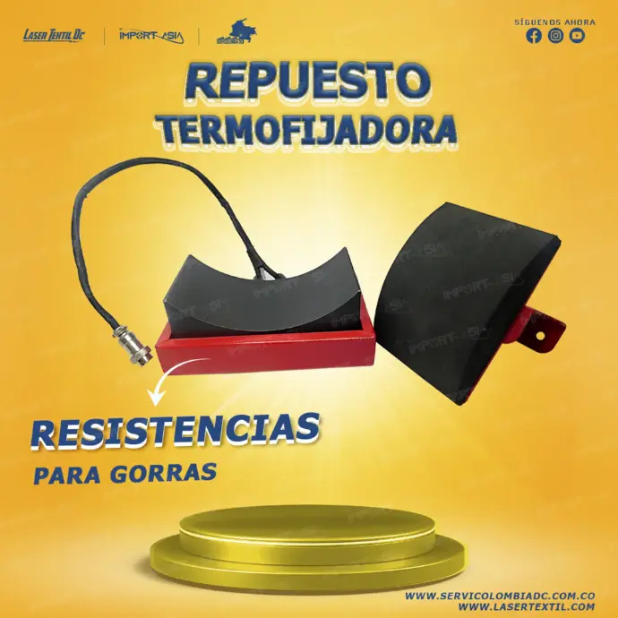 Resistencia para termofijadora de gorras  110 v