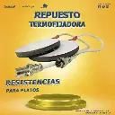 Resistencia de termofijadora para platos