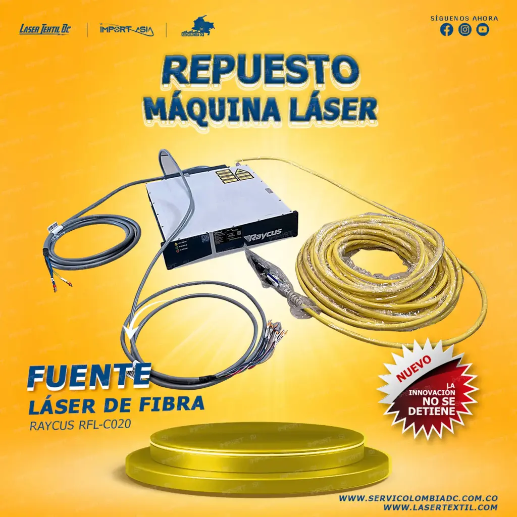 Fuente Raycus 1500 w para máquina láser de fibra