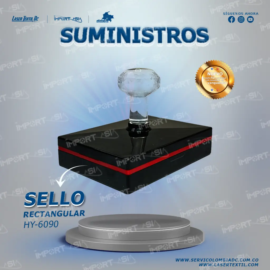 Sello Rectangular HY-6090 (65mmx95mm)