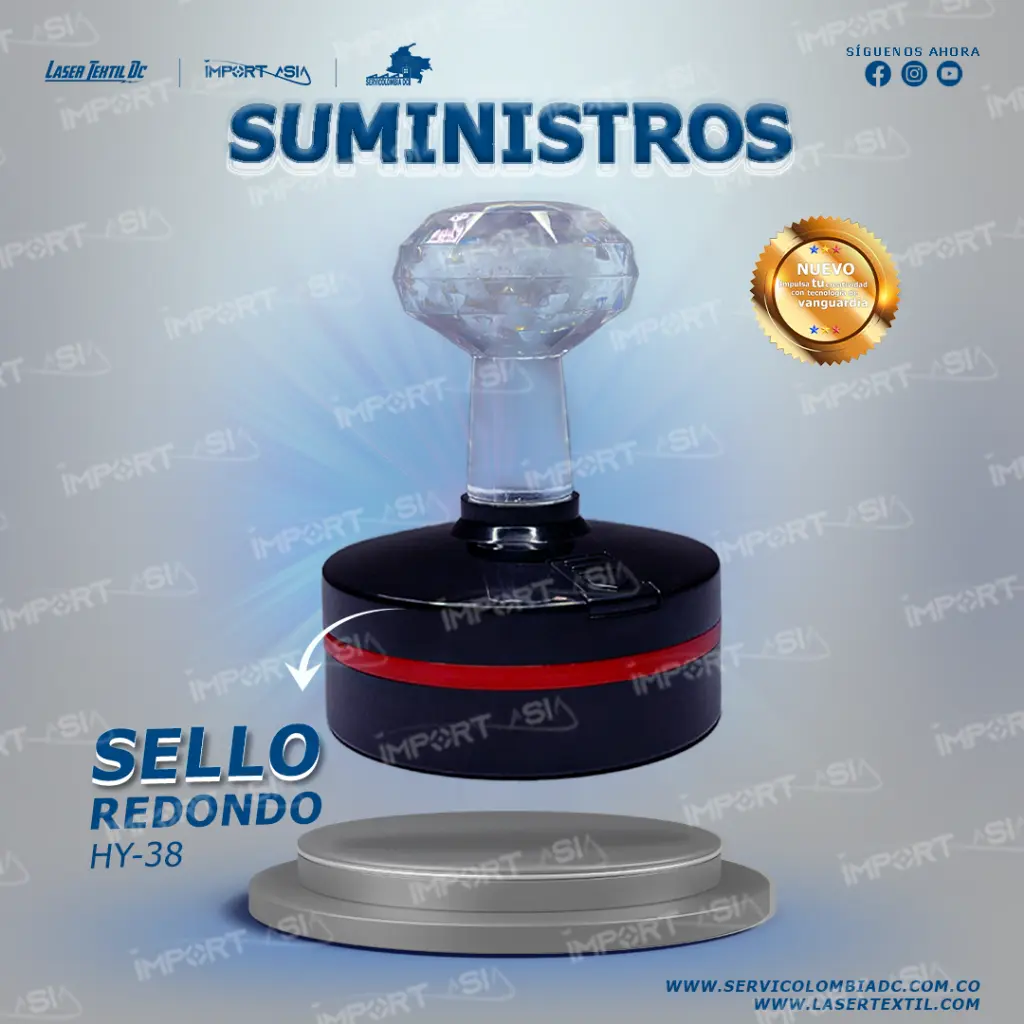 Sello Redondo  HY-38 (40mm diámetro)