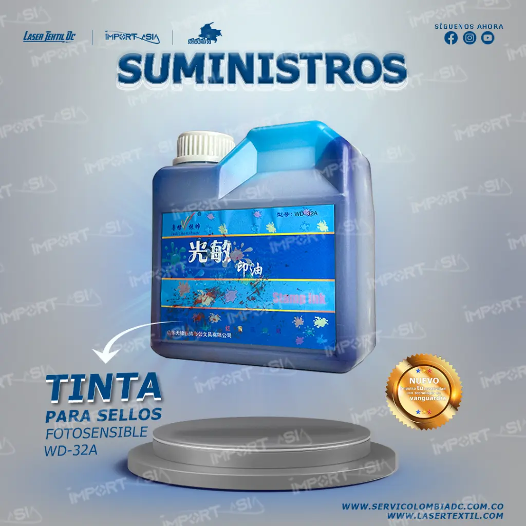 Tinta para Sello Autoentinble litro 