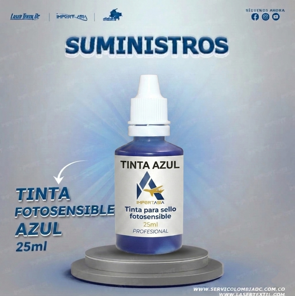 Tinta Fotosensible azul