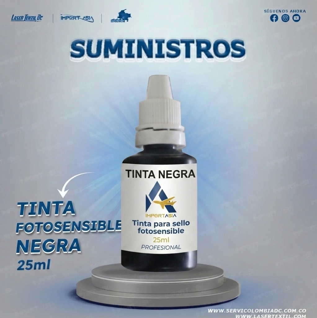 Tinta Fotosensible negra