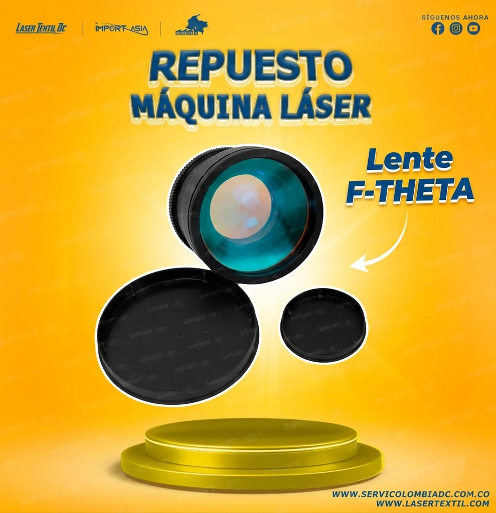 Lente F-THETA para máquina laser de fibra óptica