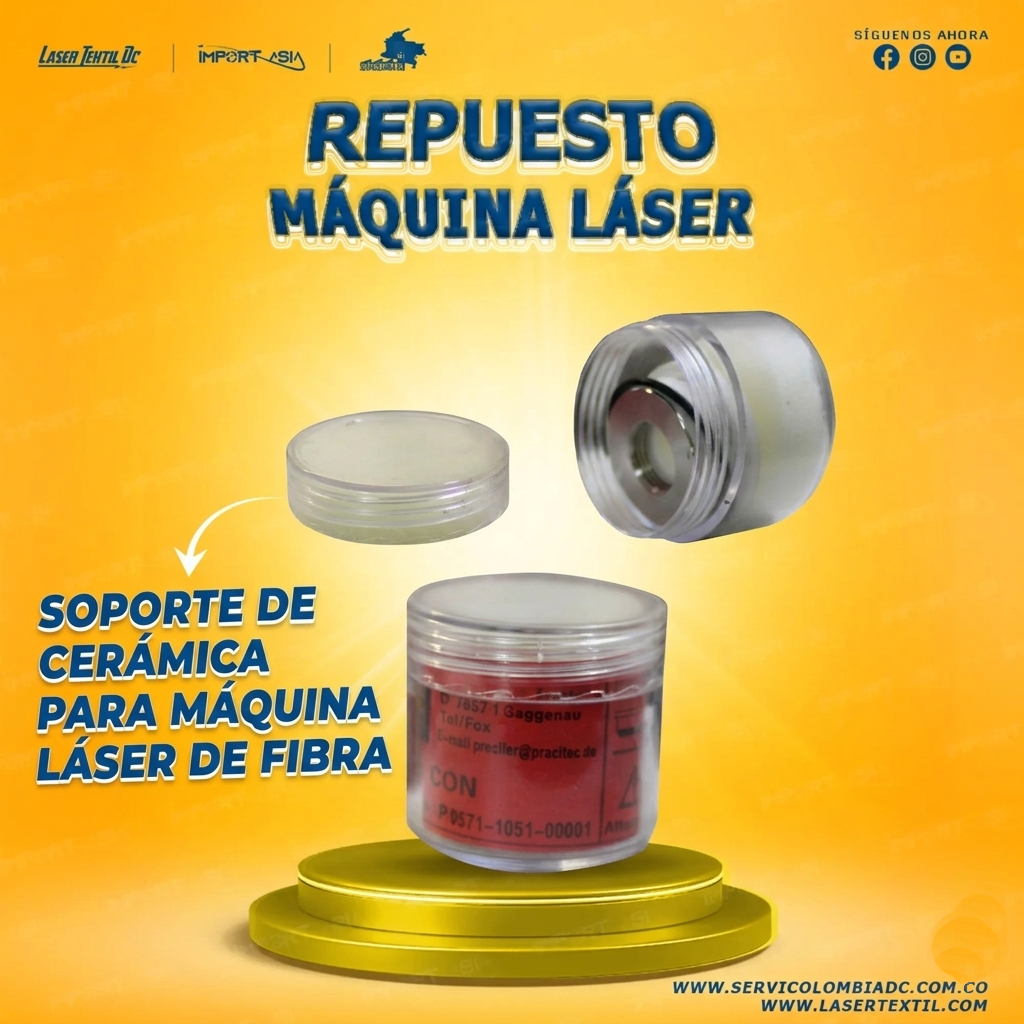 Soporte de cerámica para máquina láser de fibra