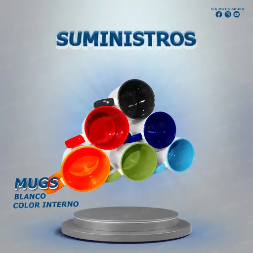 Mug blanco con color interno y oreja 11oz 