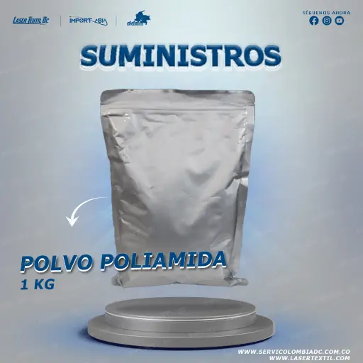 [POLIAMIDA] Polvo poliamida blanco para DTF 1kg