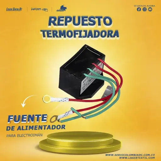 Fuente de alimentacion electroimán de termofijadora 