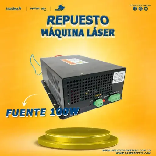 [FUEN100W-110V] Fuente Máquina Láser Co2 100 w / 110 v