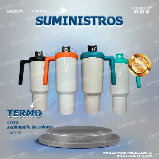 Termo metálico para sublimación 1200ml (40oz ) 