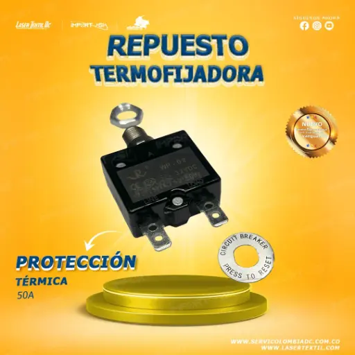 [DIS50A] Disyuntor térmico para termofijadora 50A