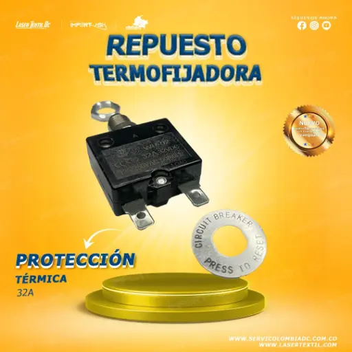 [DIS32A] Disyuntor térmico para termofijadora 32A