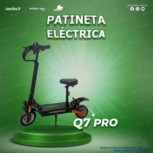 [Q7-PRO-1800W] Patineta eléctrica Q7 PRO 1800w