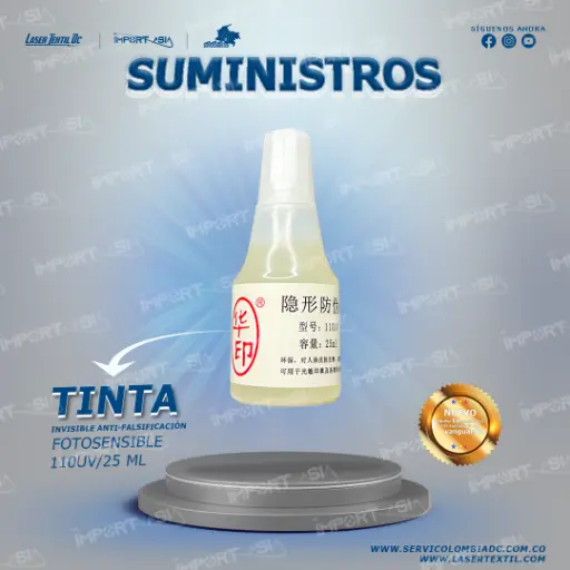 [TINTAHUAVIN] Tinta Invisible Modelo 110UV 25ml-huavin