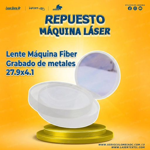[LEN27.9*4.1] Lente Máquina Fiber Grabado de metales 27.9x4.1 