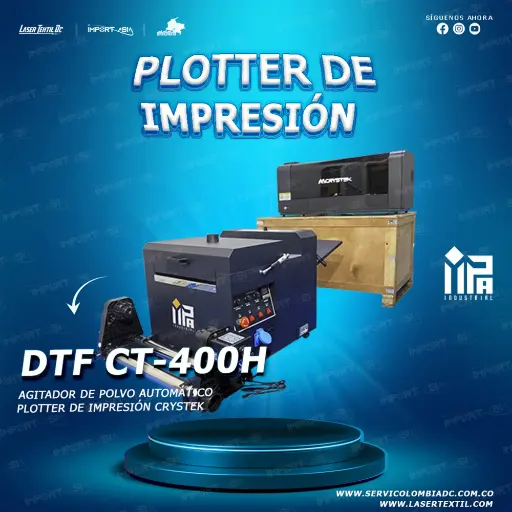 [MAQ-DTFCT400H] Maquina de impresion DTF CT400H doble cabezal XP600