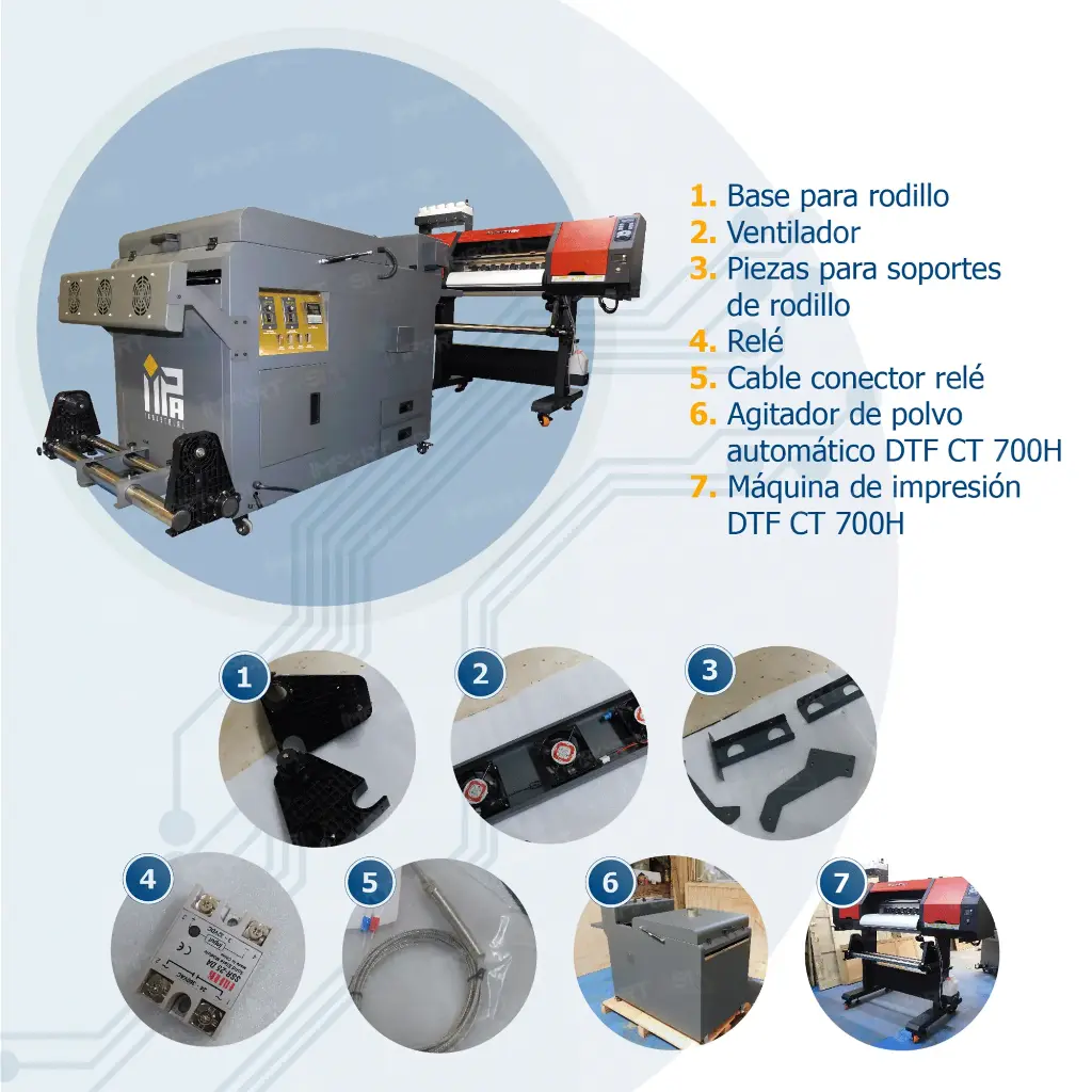 Máquina de impresión DTF-CT700H