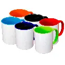 Mug blanco con color interno y oreja 11oz 