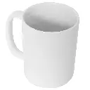 Mug blanco tradicional de 15 oz