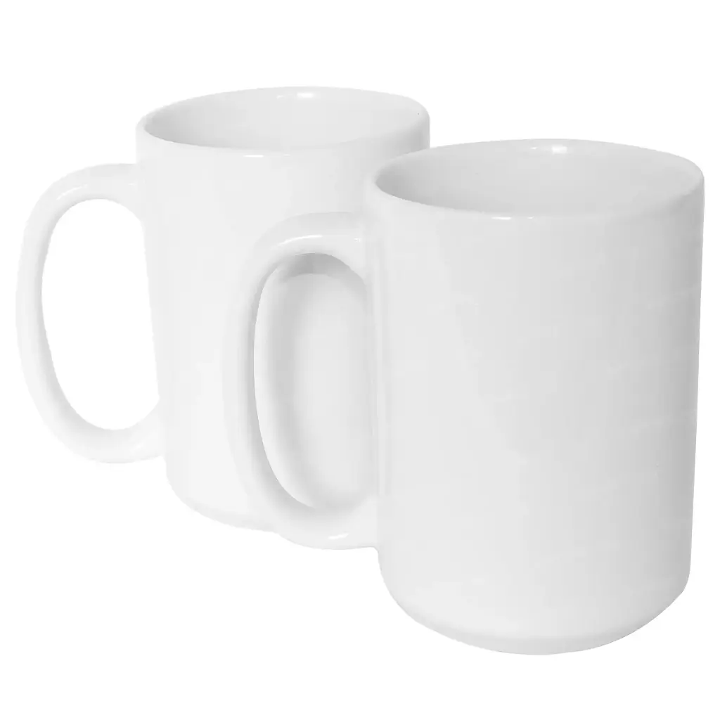 Mug blanco tradicional de 15 oz