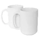 Mug blanco tradicional de 15 oz