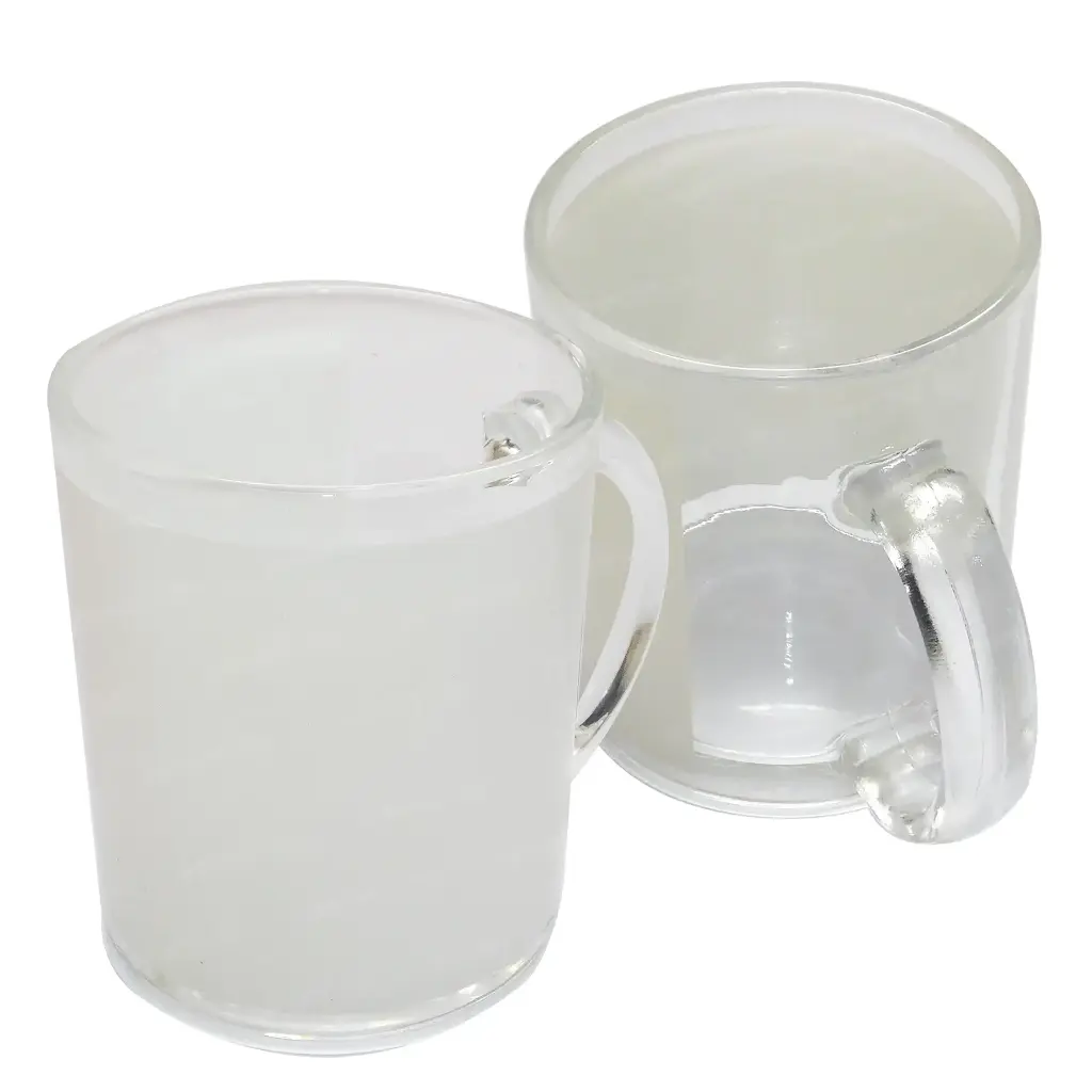 Mug de cristal con recuadro blanco para sublimacion 11oz 