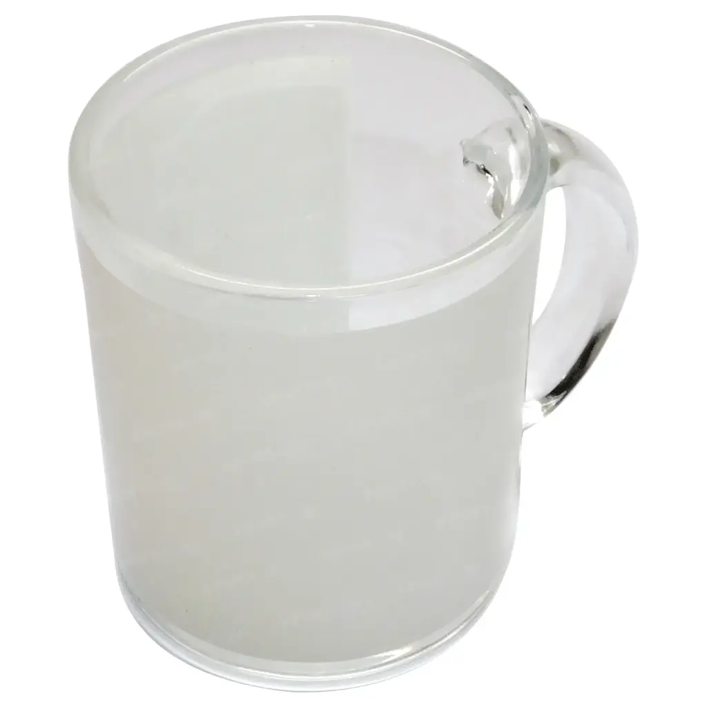 Mug de cristal con recuadro blanco para sublimacion 11oz 