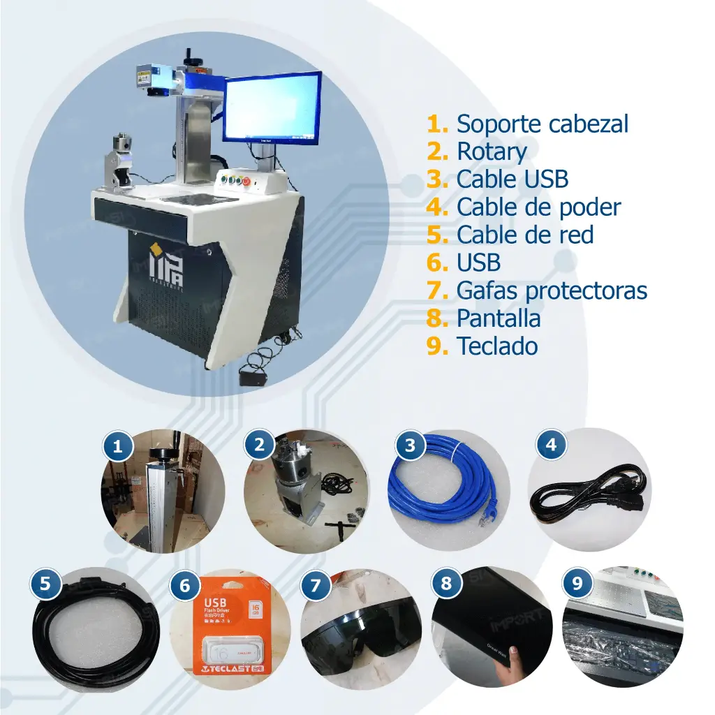 Maquina laser fibra GFF20 30w