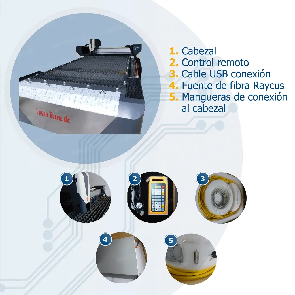 Maquina laser fibra para corte de metales KLLF-G3015