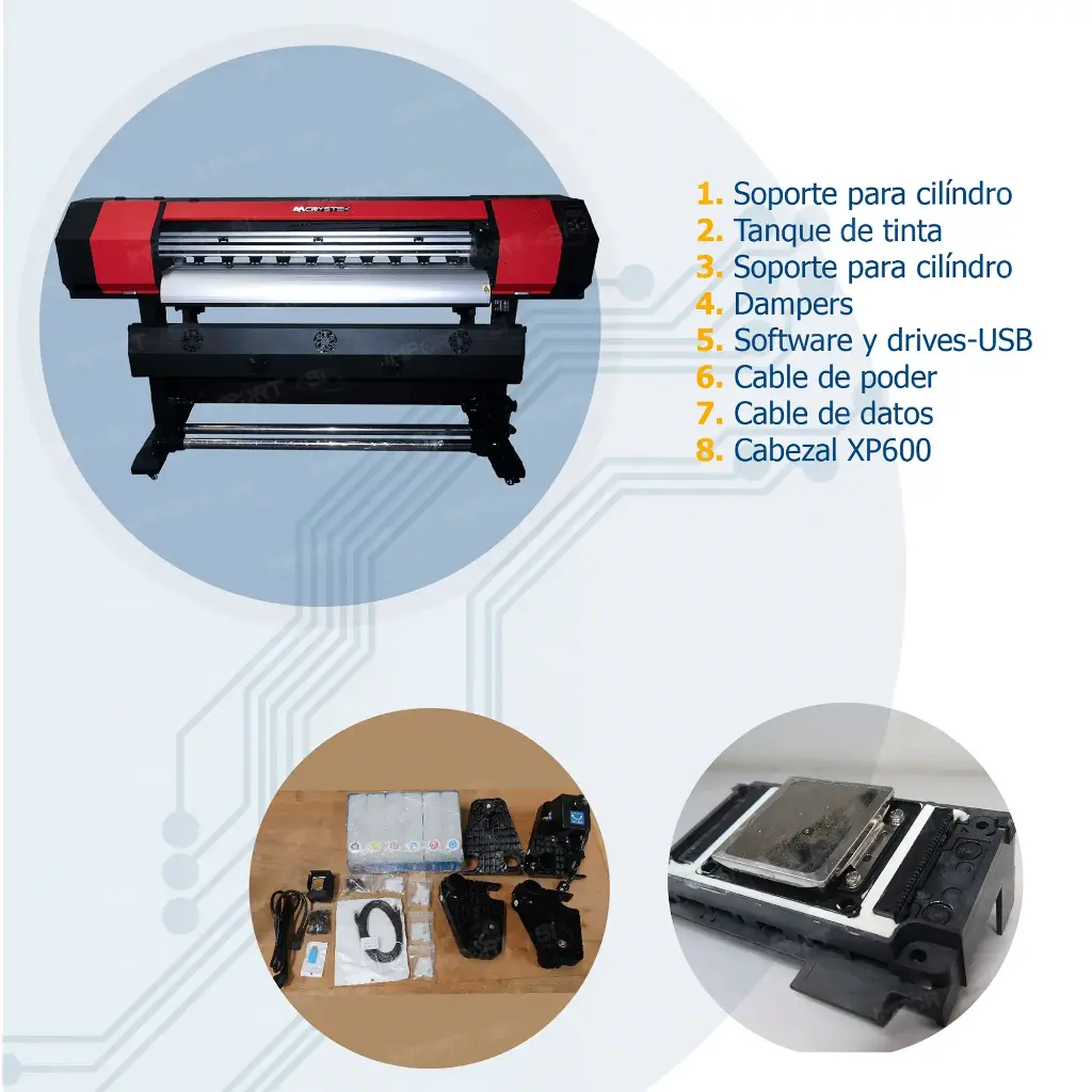 Plotter de impresion CT13060 cabezal XP600