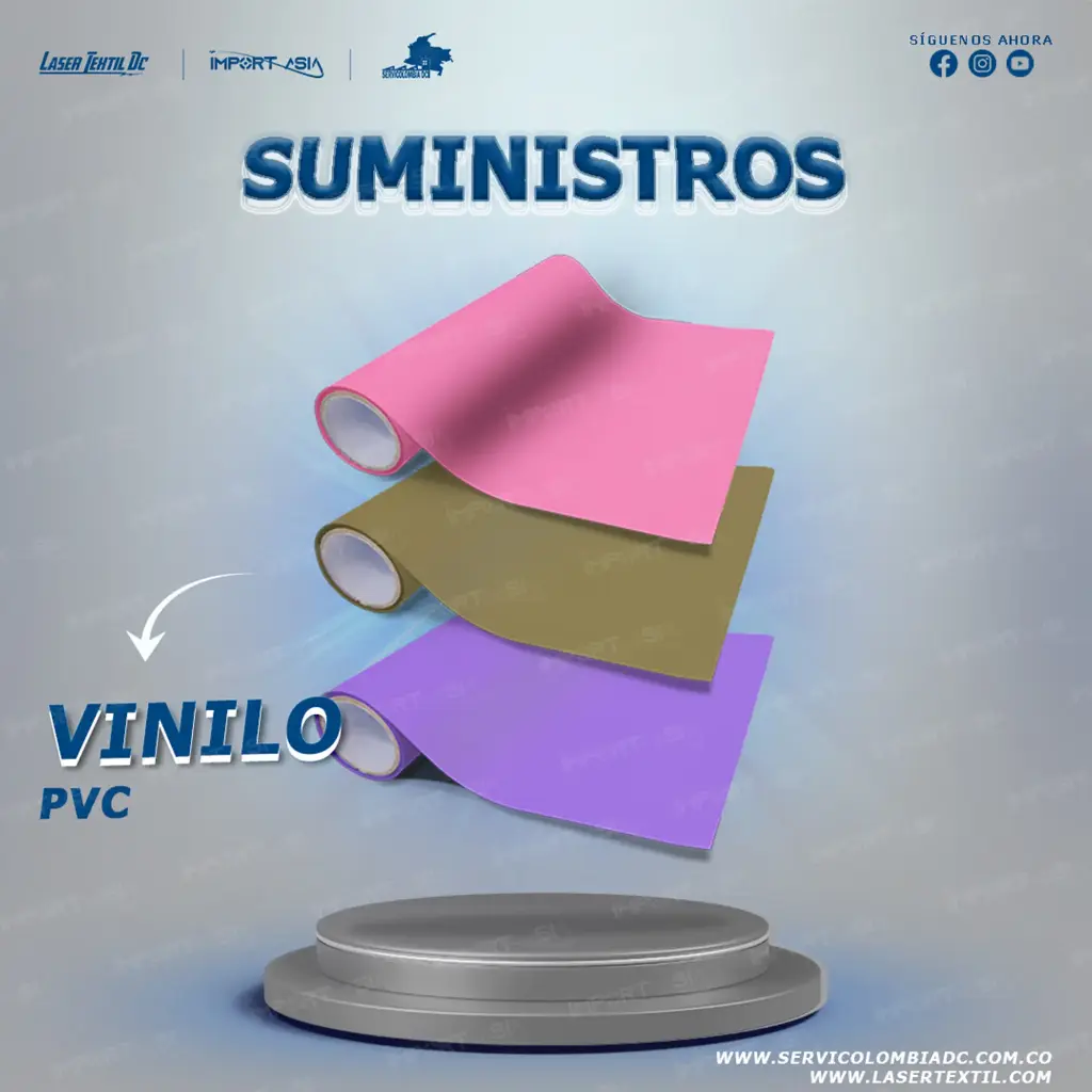 Vinilo textil PU PVC Q6-2 50 x 25 ms