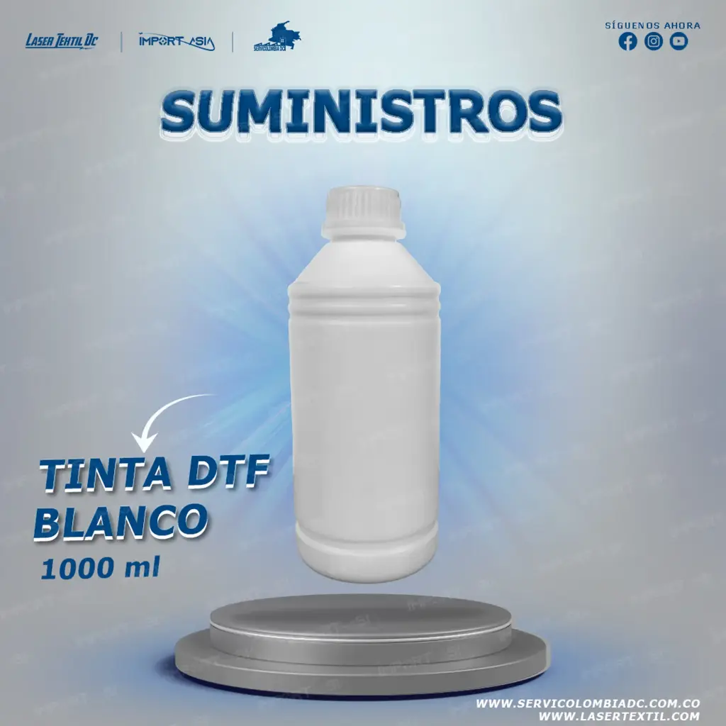 Tinta para impresión DTF WH (blanca)