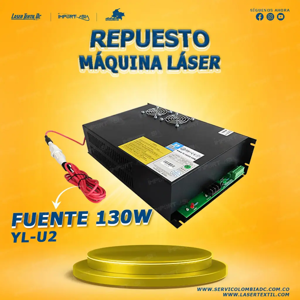 Fuente para máquina láser Co2 130w