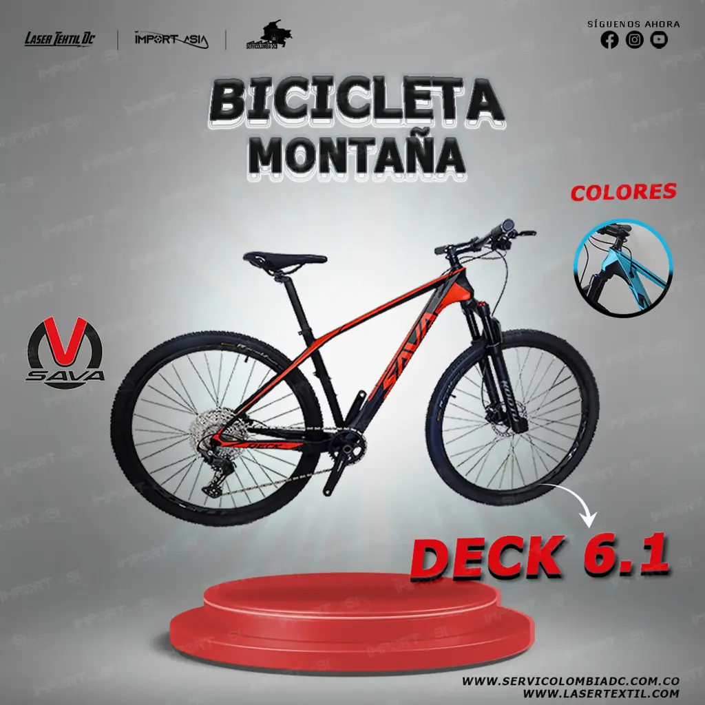 Bicicleta de Montaña Sava DECK 6.1 fibra de carbono