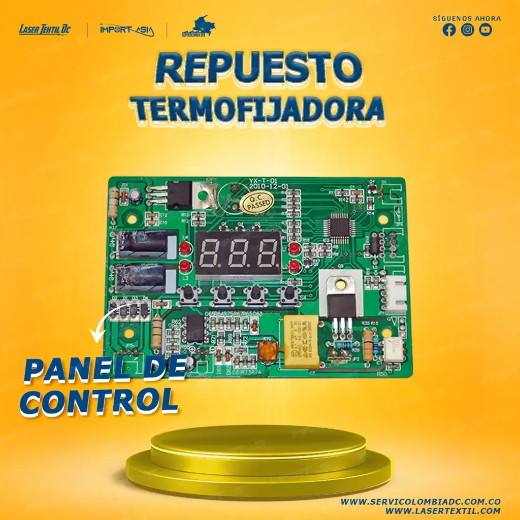 Display digital termofijadoras 