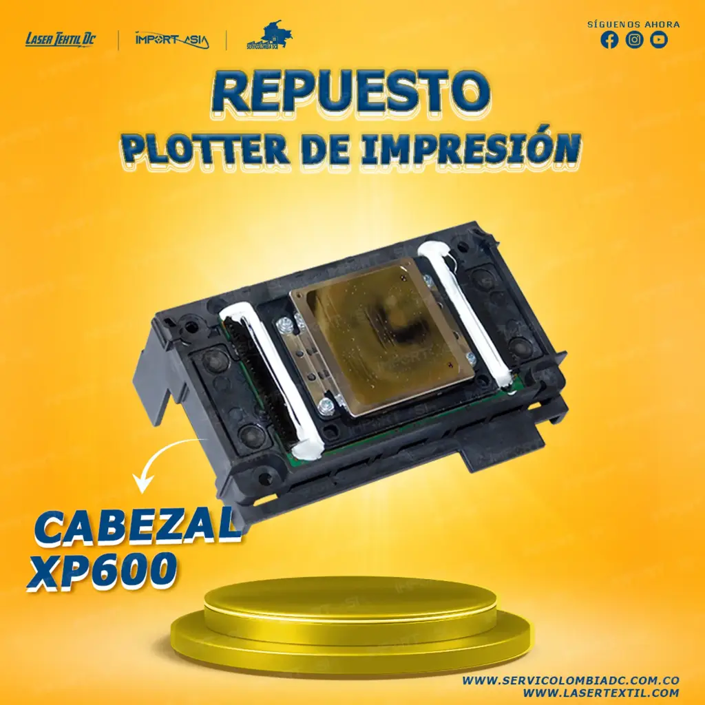 Cabezal para plotter de impresión XP600