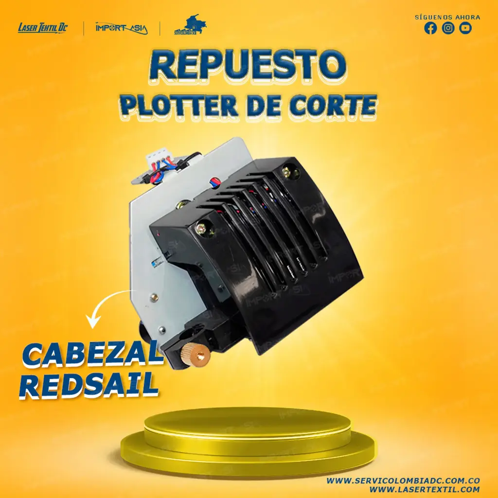 Cabezal para plotter de corte RedSail 