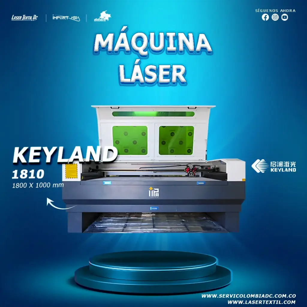 Máquina láser CO2 doble cabezal KL-1810