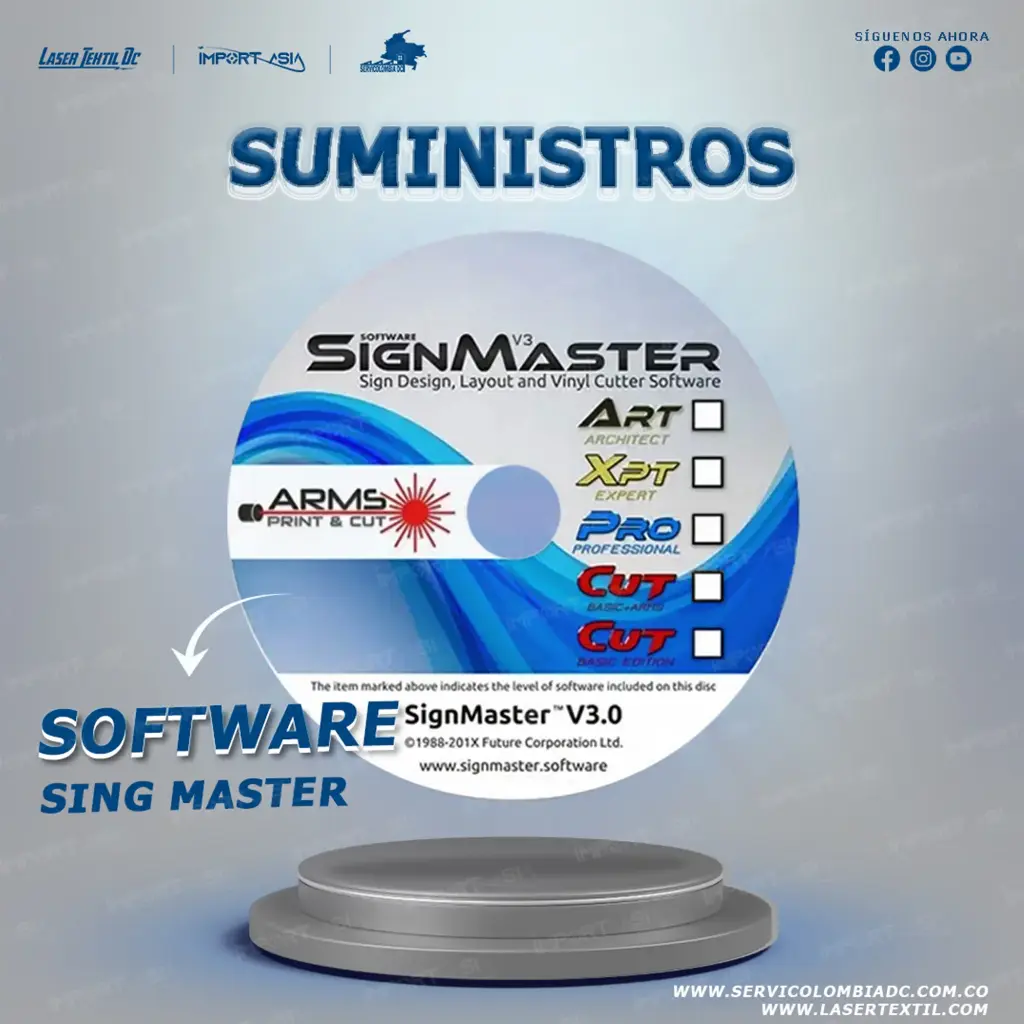 Software SIGN MASTER plotter de corte 