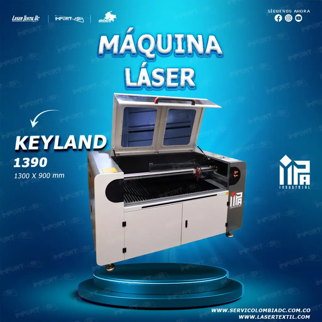 Máquina láser CO2 IMPA KL1390 motor híbrido