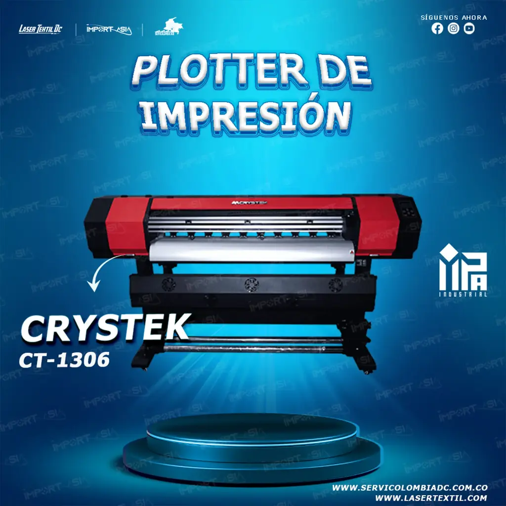 Plotter de impresión CT1306 cabezal XP600 Crystek