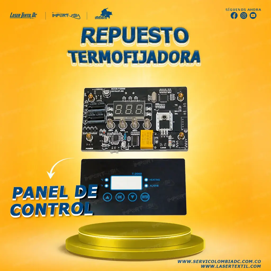 Tarjeta controladora SCCS T-2000 para termofijadora 